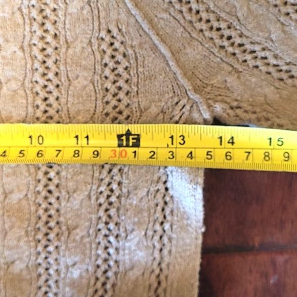 American Eagle Aztec Cable Knit Sweater Tribal Textured Boat Neck Dressy Casual - Picture 5 of 16